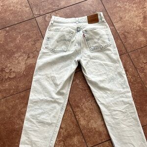Levi's 501 Light Blue Denim Jeans